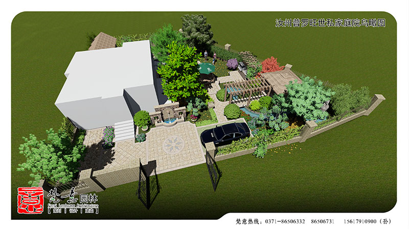 平頂山別墅庭院景觀設計 平頂山別墅庭院景觀設計